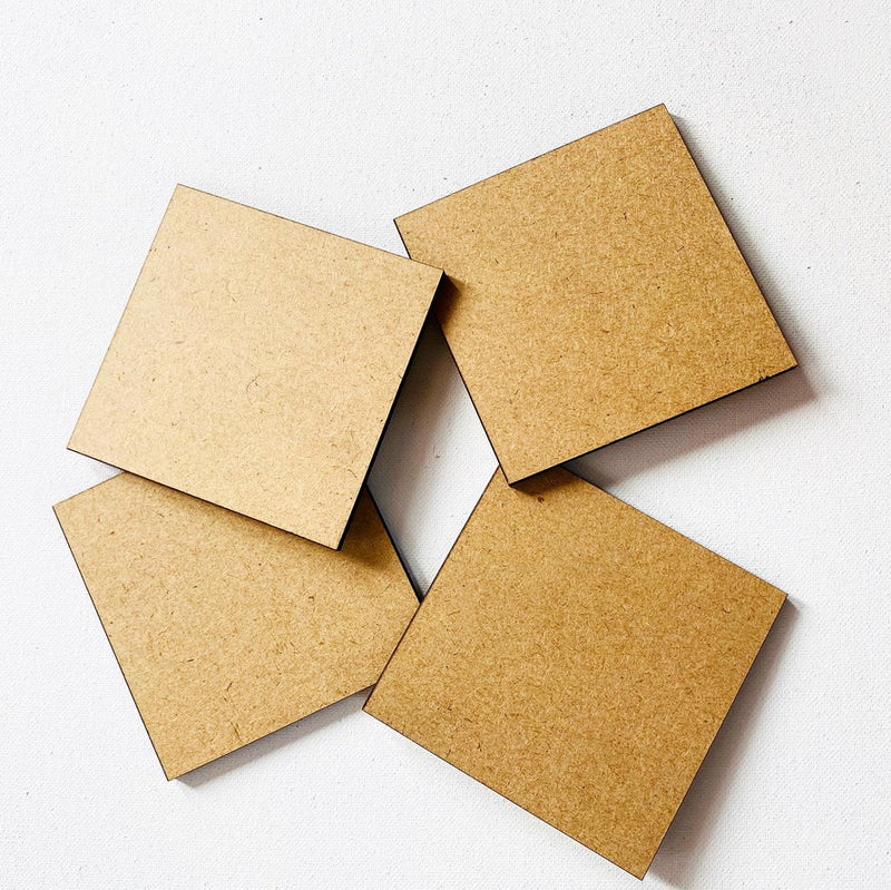 MDF Coaster set of 4