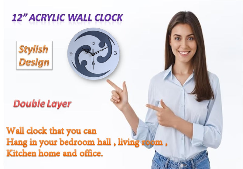 Wall Clock Acrylic Latest & Stylish Design