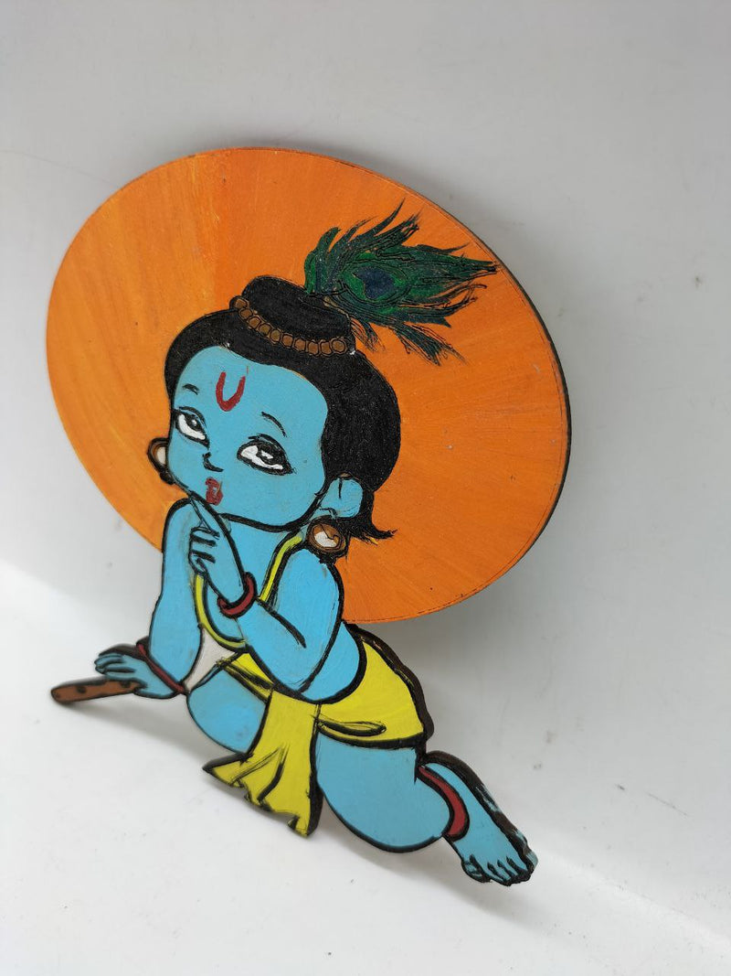 Easy Drawing Steps: Cute Krishna Playing Flute